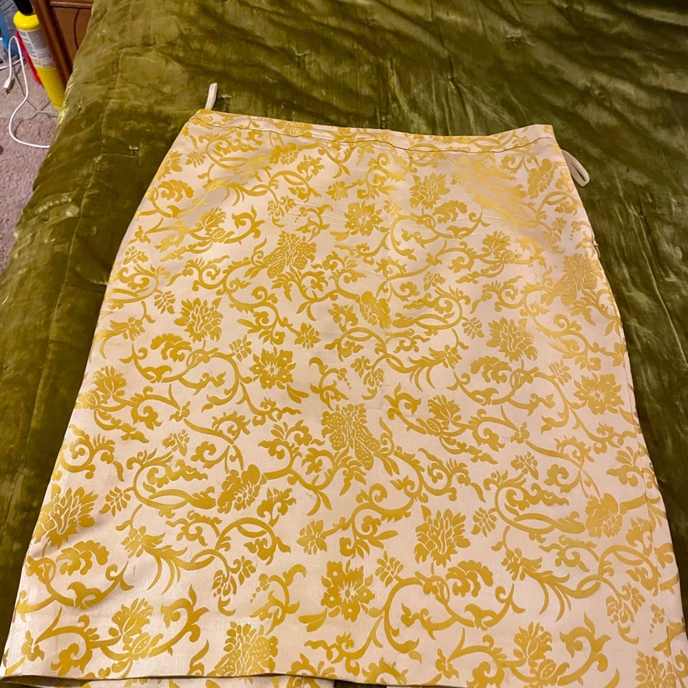 Gold and Silk brocade skirt